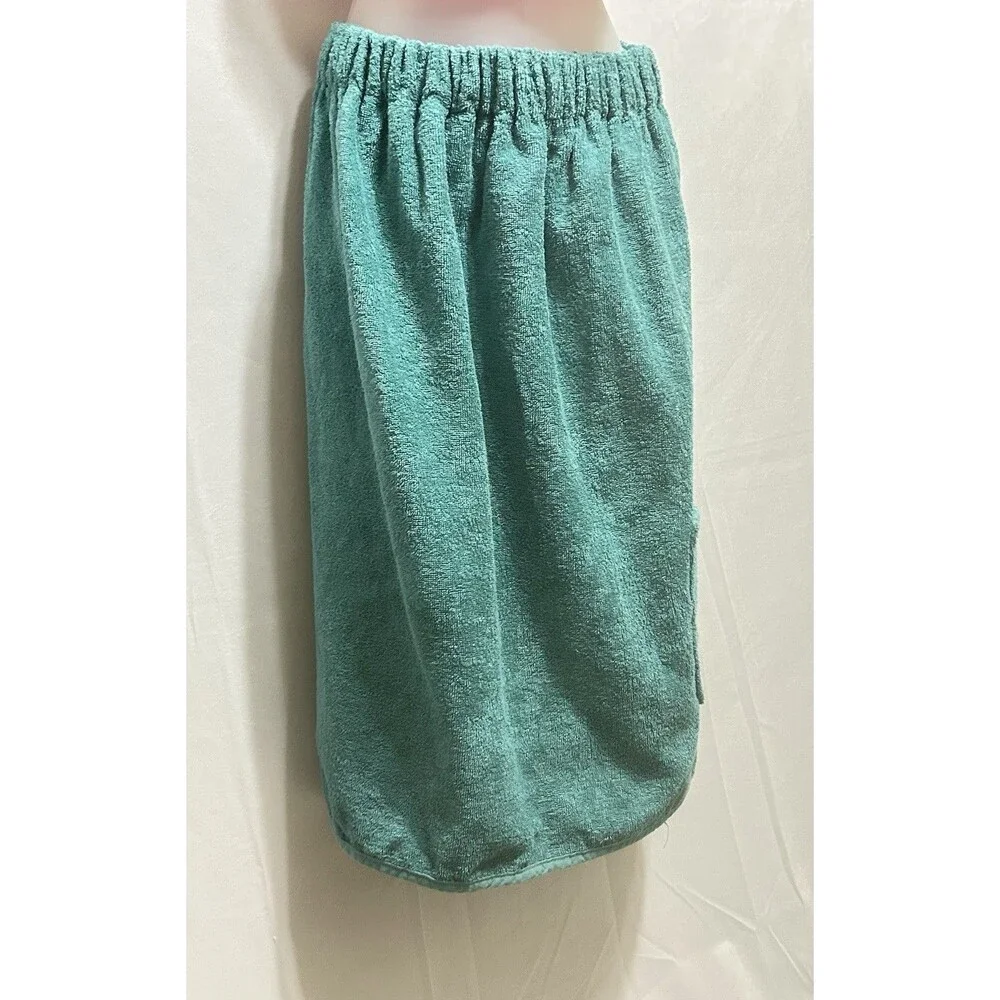 Melsimo by TowelSelections Small 100% Cotton Green Wrap Towel Shower Beach Pool